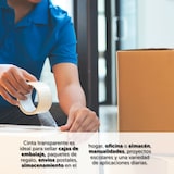 thumbnail of m-office Cinta Adhesiva Transparente, Cinta de Embalar Adhesiva para Embalaje de Cajas, Envíos, Mudanzas y Manualidades  (36mmx120m, x3)