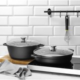 thumbnail of HENDI Kasserolle mit Antihaft-Beschichtung, 7L, Schwarz, 367x290x(H)122mm