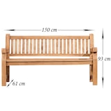 thumbnail of Teakbank Jackson 150 cm teak