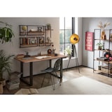 thumbnail of SIT Möbel Tree edge eettafel 160 cm | Acacia blad walnootkleurig | Stalen frame zwart | B 160 x D 85 x H 77 cm | 07189-99 | Serie TAFELS & Banken