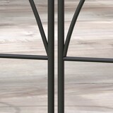 thumbnail of Vallas de jardín 205x45,5 cm set de 5 vallas decorativas para jardín de metal combinación libre barrera para animales para terraza patio césped