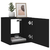 thumbnail of vidaXL TV-Wandschränke mit LED-Leuchten 2 Stk. Schwarz 40,5x35x40 cm