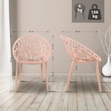thumbnail of 4er Set stapelbare tuinstoelen Hope roze