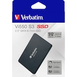 thumbnail of Verbatim SSD 512GB, SATA-III, 6.35cm (2.5''), Vi550 (R) 560MB/s, (W) 535MB/s, Retail