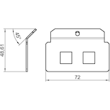 thumbnail of OBO Bettermann Trägerplatte MTM 2Q 7407818