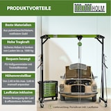 thumbnail of Portalkran mit Laufkatze Tragkraft 1 t Stahl Hubhöhe 2400 - 3600 mm Durchfahrtsbreite Kran 2400 mm