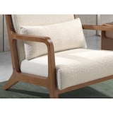thumbnail of Angel Cerdá Sillón tapizado tela y nogal 5100C 68 x 86 x 74