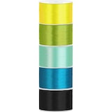 thumbnail of Satin Geschenkband 38mm 5 Farben je 25m lang gelb grün türkis mint schwarz Schleifenband Geschenkverpackung Geburtstag Hochzeit Weihnachten