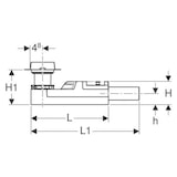 thumbnail of Geberit Rohbauset CleanLine Ø 50 mm Duschrinne, Höhe 90–220 mm