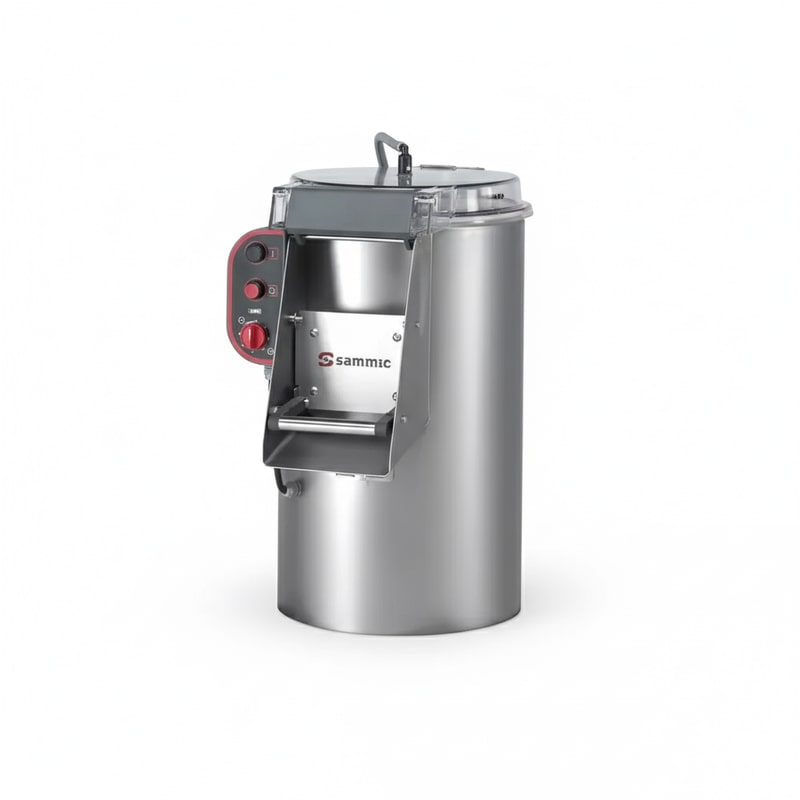 Sammic PES-20 220-380/60/3N descascador-centrífuga 2 em 1, 20 kg/ciclo, 19,5 L, inox, 550 W, IP65, produção 300 kg/h, 433x635x786 mm