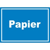 thumbnail of Papier Mülltrennung Aufkleber mit Text A3 (297x420mm)
