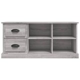 thumbnail of Mueble de TV madera contrachapada gris Sonoma 102x35,5x47,5 cm