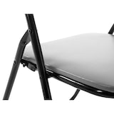 thumbnail of Set van 2 klapstoelen Felix grijs/zwart