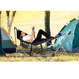 thumbnail of COSTWAY Hamaca plegable con estructura y bolsillo lateral, estructura para hamaca con capacidad de carga de 150 kg, hamaca portátil.