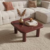 thumbnail of Tavolino quadrato da 75 cm in MDF laccato bordeaux Oviala