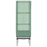 thumbnail of Helloshop26 - Aiuola rialzata/fioriera con copertura effetto rattan 40 x 40 x 140 cm bianco 02_0038778