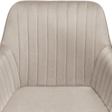 thumbnail of tectake Chaise de salle à manger aspect velours matelassé taupe/or - 405719