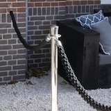 thumbnail of Securit® Gevlochten koord voor afzetpaal "Classic" - Zwart - Verchroomde uiteinden - 150cm