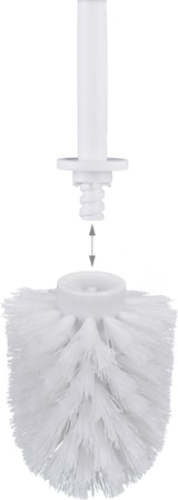 thumbnail of Relaxdays WC Bürstenkopf im 5er Set, lose Toilettenbürsten Gewinde 9,5 mm, Ersatzbürstenkopf Durchmesser 8 cm, weiß