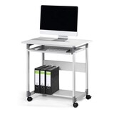 thumbnail of Durable, Pc Workstation System 75 FH, con ruote, 3 ripiani, 75 x 53,4 x 77 cm, grigio