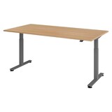 thumbnail of bümö elektrisch höhenverstellbarer Schreibtisch Eiche 200x100 cm, Gestell: Graphit - Büroschreibtisch höhenverstellbar elektrisch, elektrischer