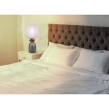 thumbnail of Näve Keramik-Tischleuchte h: 45cm "Ananas" weiß, matt silber