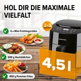 thumbnail of GOURMETmaxx Heißluft-Fritteuse Digital 4,5l 1400W schwarz + CH-Stecker