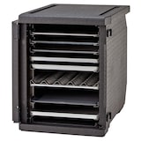 thumbnail of Cambro Cam GoBox® Frontlader 40c60cm schwarz inklusive 2er Set Edelstahlschienen, 1 Stück im Karton - EPP4060FADJR110