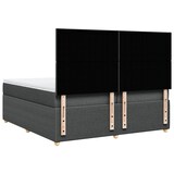 thumbnail of vidaXL Boxspringbett mit Matratze Dunkelgrau 200x200 cm Stoff
