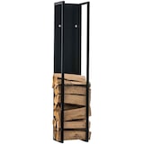 thumbnail of Porte-bûches Spark Noir-mat/120 cm