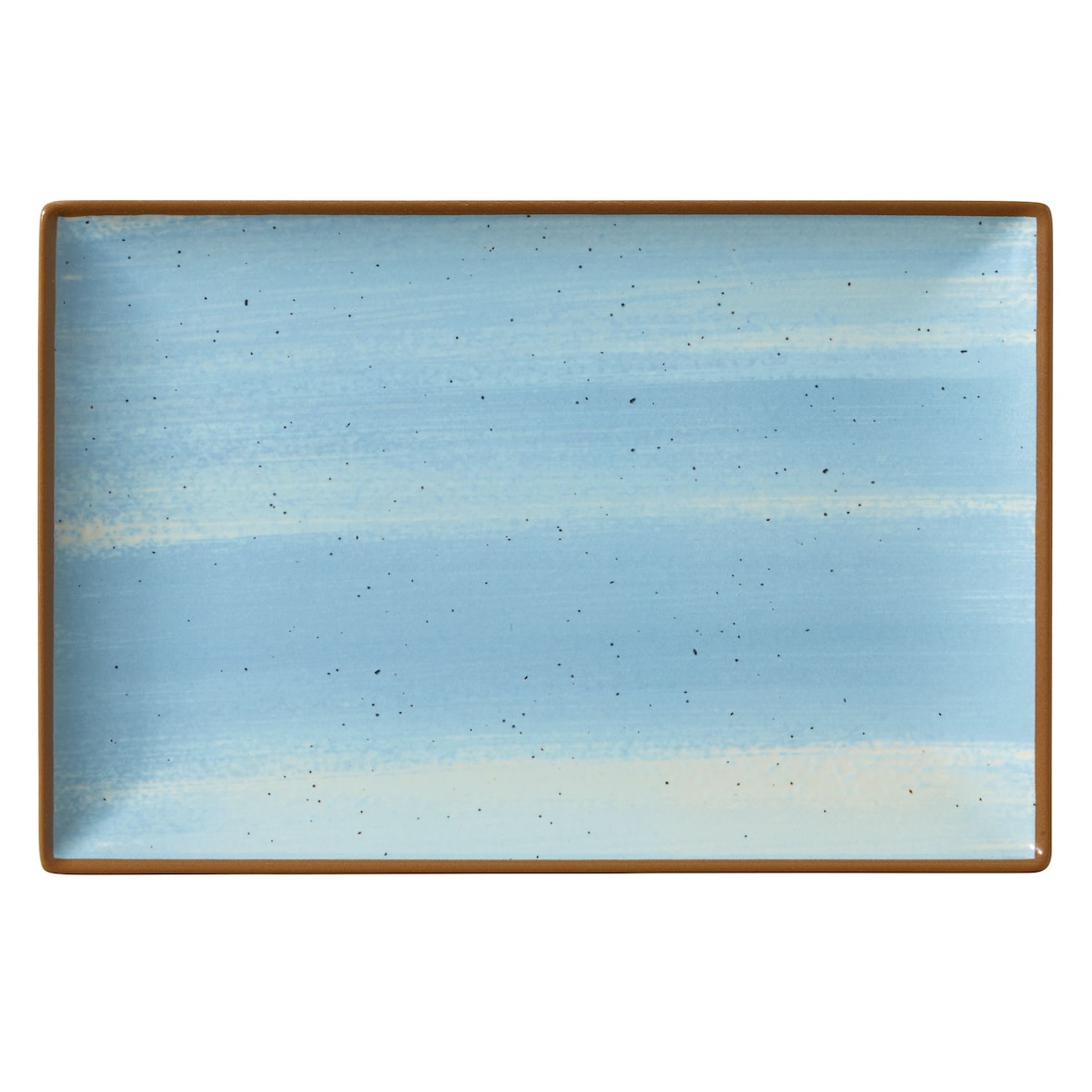 METRO Professional Plato llano Madleen, cerámica de gres, 30 x 20 cm, azul, 6 unidades