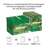 thumbnail of Multicopy Paper – hochwertiges weißes Büropapier, Box mit 5 Ries (2500 Blatt), A4, 100 g/m², ColorLok®-Technologie für hervorragende Druckqualität
