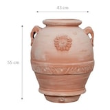 thumbnail of Biscottini Vasi per fiori 43x43x55 cm - Vaso rotondo in Terracotta - Fioriera esterno da giardino - Vasi da interno - Orcio per fiori balcone