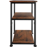 thumbnail of tectake Bijzettafel Memphis 34x30x59cm - Industrieel hout donker, rustiek - 404668