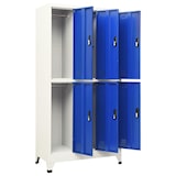 thumbnail of vidaXL Schließfachschrank Grau und Blau 90x45x180 cm Stahl