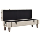 thumbnail of Helloshop26 - Aufbewahrungsbank 111 x 34 x 37 cm Massivholz und Stahl 02_0010889