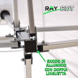 thumbnail of RAY BOT Gazebo pieghevole 4x6 rosso Exa 55mm alluminio con laterali. Gazebo rapido e automatico.