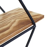 thumbnail of Wandregal HWC-A80, Hängeregal Regal, Industriedesign Echtholz 60x55x12cm ~ braun