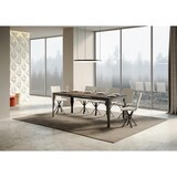thumbnail of Ausziehbarer Tisch 90x160/420 cm Paxon Evolution Walnuss-Anthrazit-Gestell