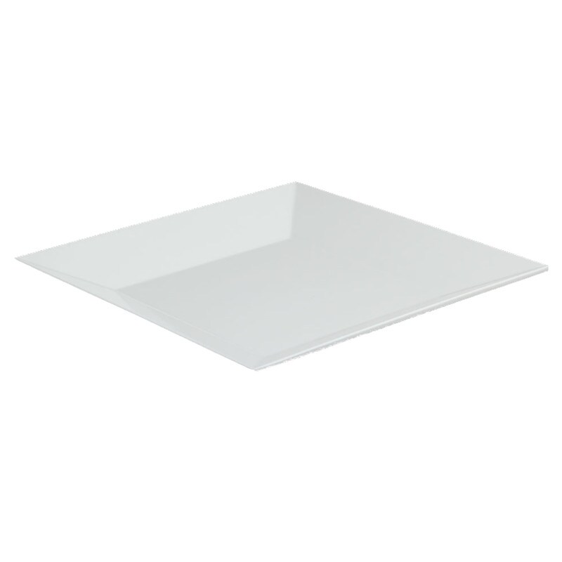 ILS fuente cuadrada melamina blanca medidas 40,5x40,5x4,5 cm e1004-16-iv