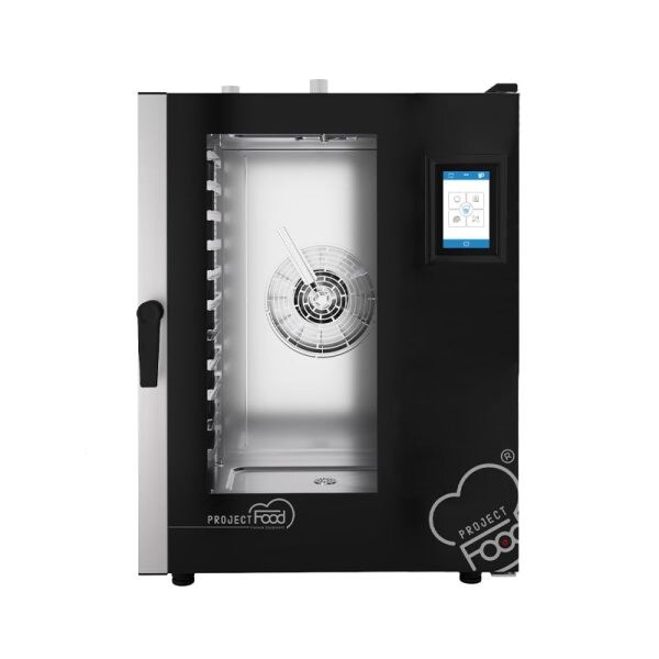 Forno professionale gas combinato convezione vapore per 11 teglie GN 2/1 - comandi touch