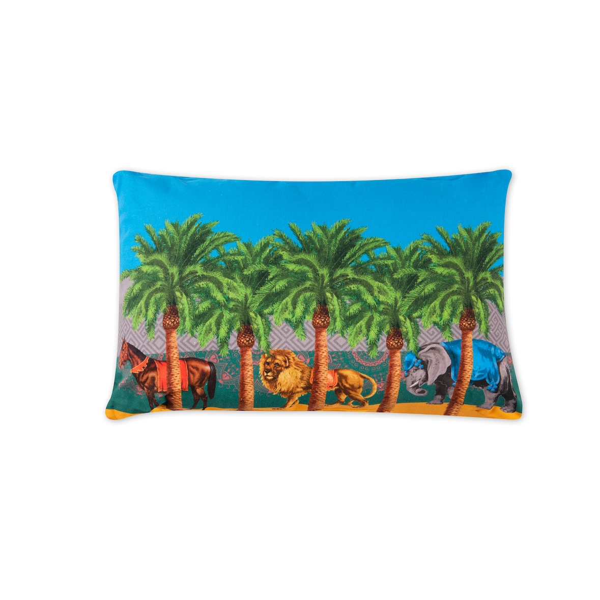 Excelsa cuscino Le Cirque Du Marrakech cotone 45x30 cm blu