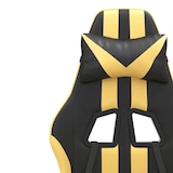 thumbnail of vidaXL Gaming-Stuhl mit Fußstütze Drehbar Schwarz & Golden Kunstleder