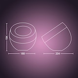 thumbnail of Philips Hue White and Color ambiance Iris Tischleuchte schwarz