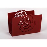 thumbnail of Zeitungsständer Rose, HxBxT: 23x32x12cm, rot  / Made in Germany, Marke: Szagato (Zeitungshalter, Zeitschriftenständer)