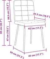 thumbnail of vidaXL Esszimmerstühle 2 Stk. Dunkelgrau Samt