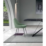 thumbnail of Nandy - Sedia in microfibra effetto velluto blu 1 pz