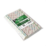 thumbnail of PAPSTAR 1000 Trinkhalme, Papier Ø 6 mm · 20 cm farbig sortiert "Stripes"