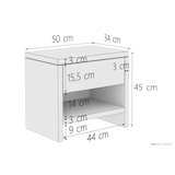 thumbnail of Nachttisch Buche Nachtkästchen Bettkommode Nachtschrank mit Schublade 90.20-K39