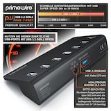 thumbnail of Primewire USB 3.2 Gen2 Hub, 7 Port Aktiver Verteiler mit Netzteil, 10 Gbit/s
